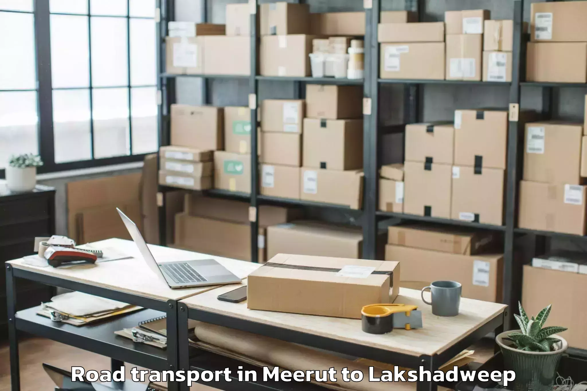 Affordable Meerut to Chetlat Road Transport